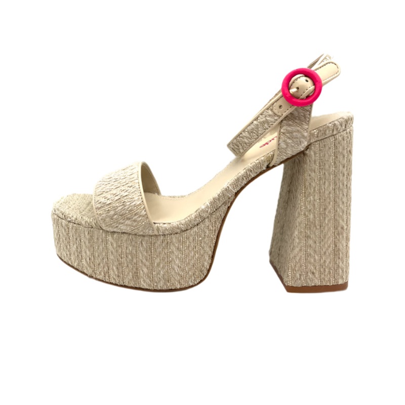 Beige Woven Platform Sandal – Size 7.5 7.5