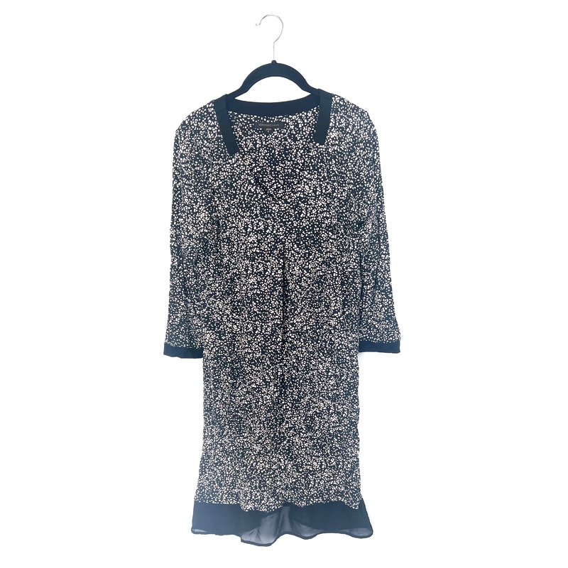 Black and Tan Spotted Sleeveless Nightgown – Size 4/6
