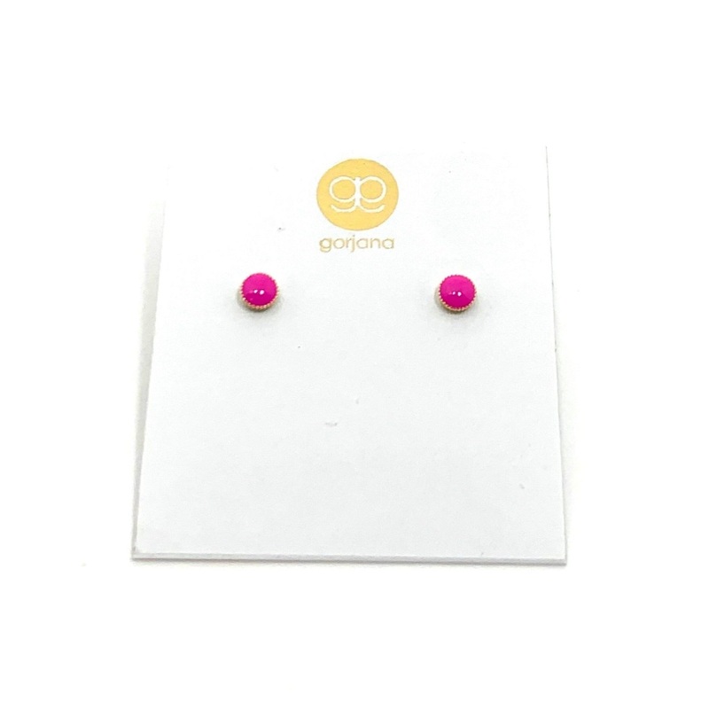 Pink and Gold Studs