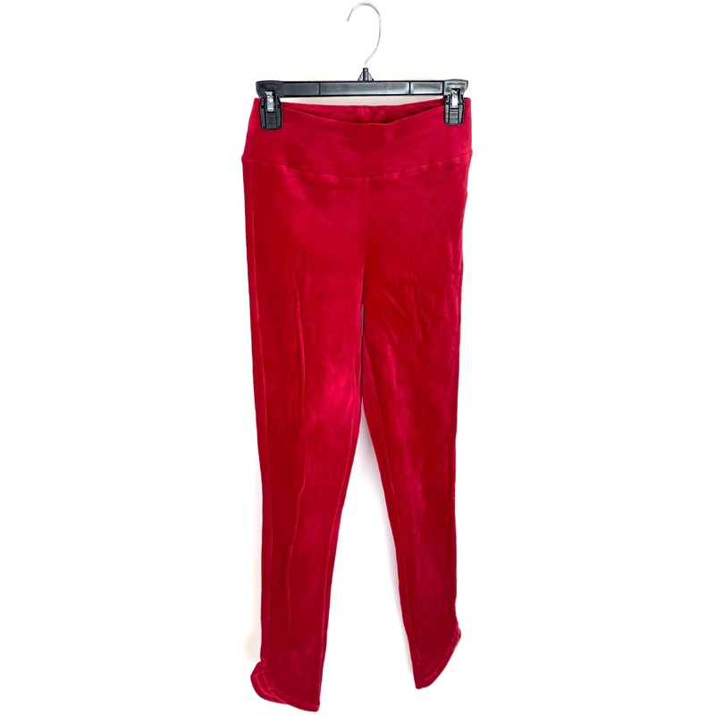 Red Fleece Leggings – Size 6-8