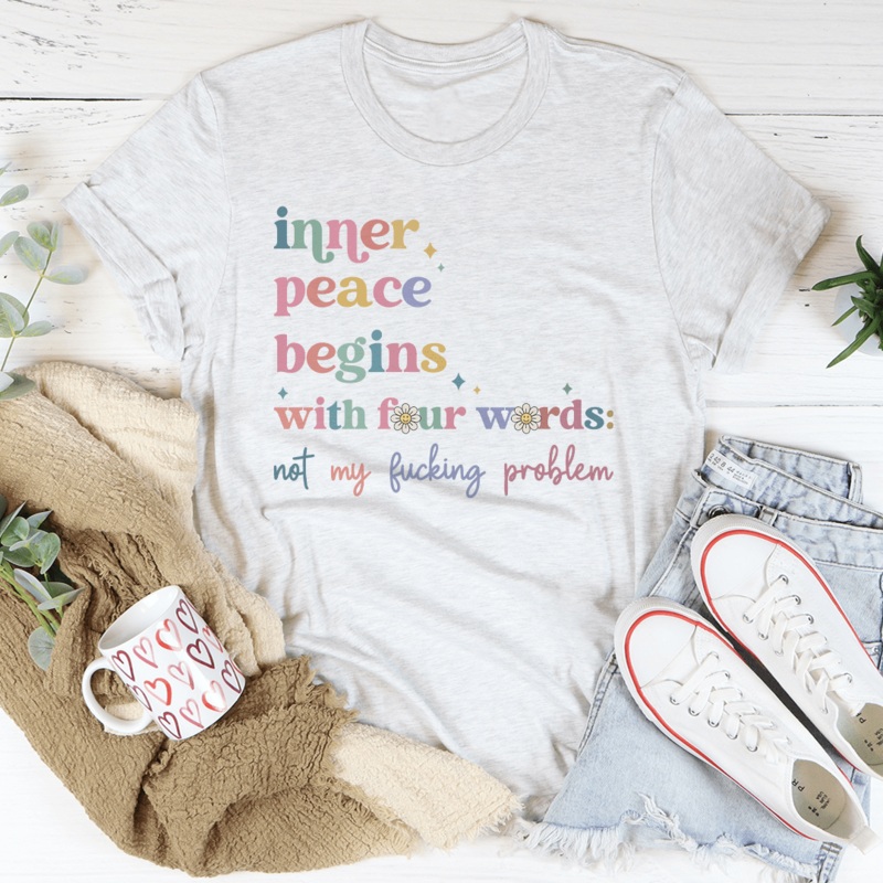 The Path Of Inner Peace Tee Black Heather S
