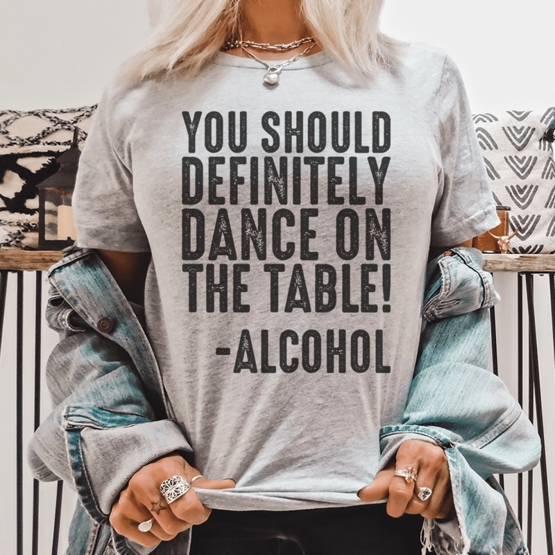 You Should Definitely Dance Tee Athletic Heather S