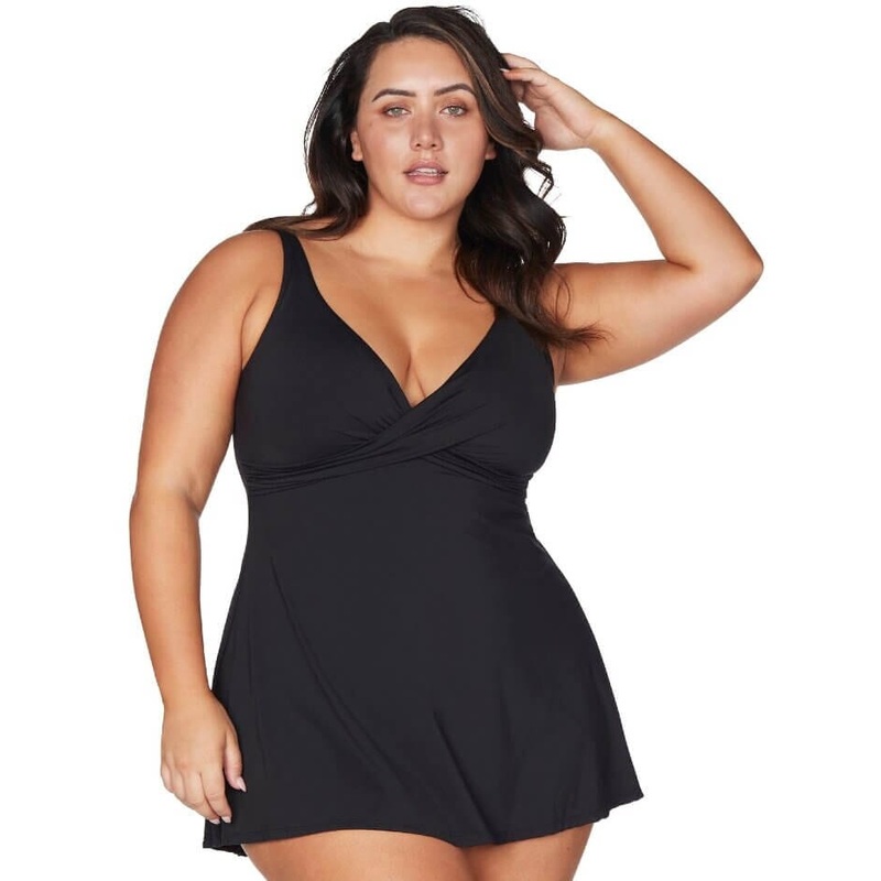 Artesands Recycled Hues Delacroix Cross Over D-G Cup Swimdress – Black 8