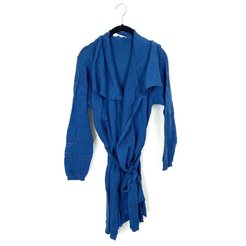 Blue Knit Cardigan – Small