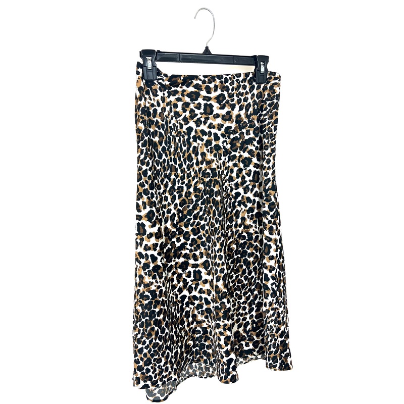 Leopard Print Midi Skirt – Small