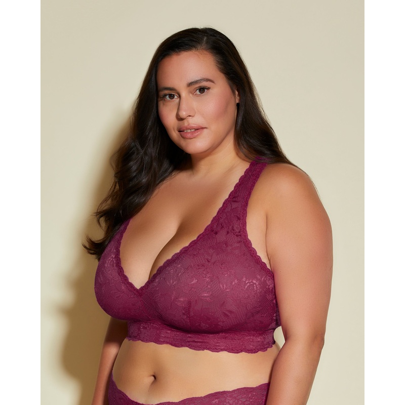 Ultra Curvy Racerback-Bralette “Racie” Vino XS
