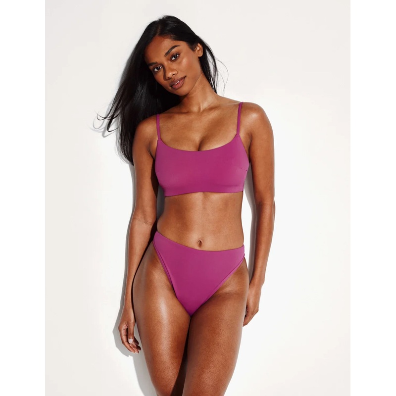 Leakproof Sculpt High Cut Bikini Swim Bottom Wild Cat XS