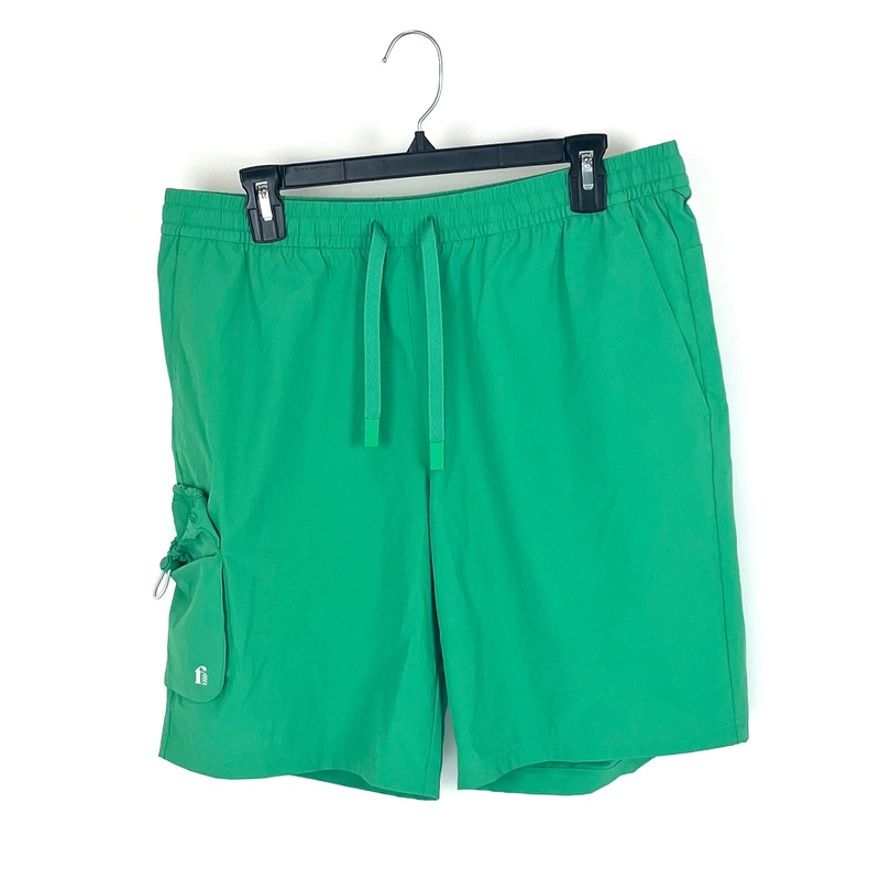 MENS Bright Green Cargo Shorts – Small and Medium Size Small – 7″ inseam