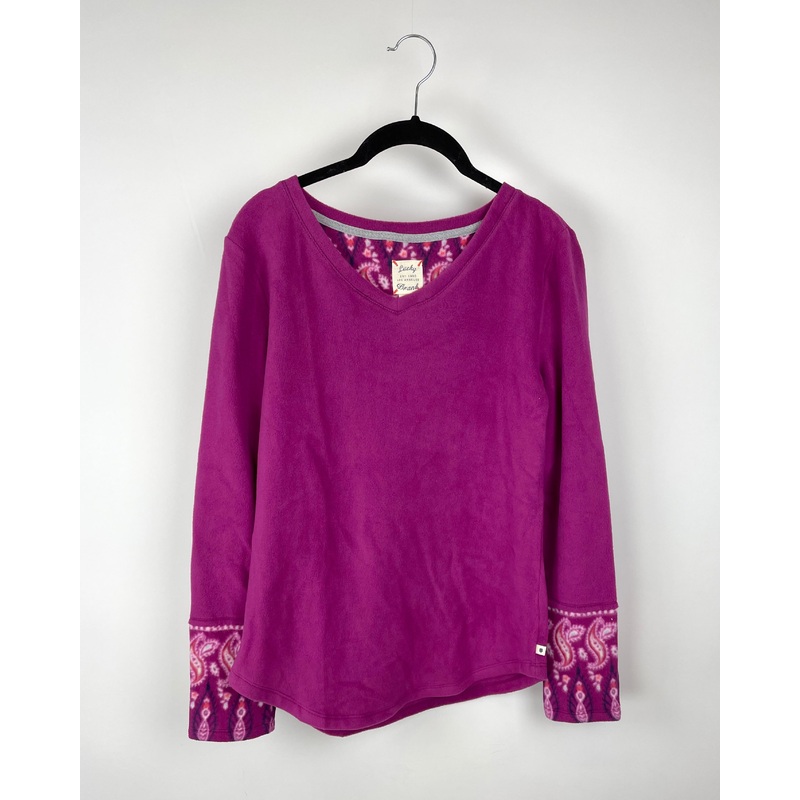 Purple Long Sleeve Pj Top – Small