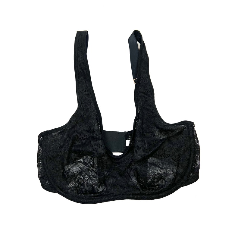 Black Lace Underwire Bra – 34D
