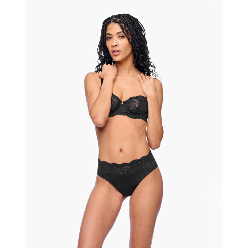 Braguitas Clsicas De Talle Alto Negro S