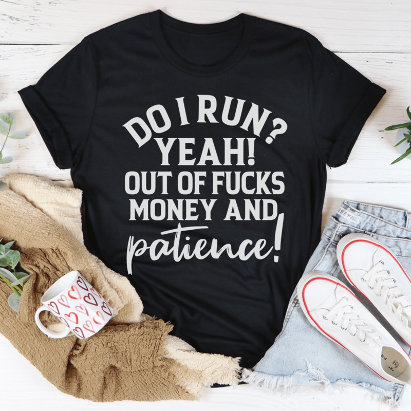 Do I Run Tee Black Heather S