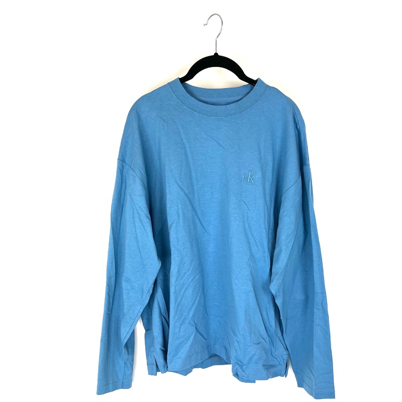 MENS Sky Blue Long Sleeve Shirt – Medium