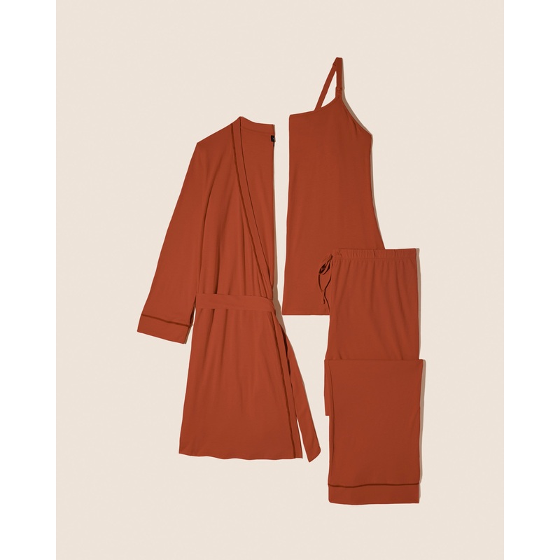 Pyjama D’Allaitement 3 Pices Avec Peignoir Sahara/Sahara S