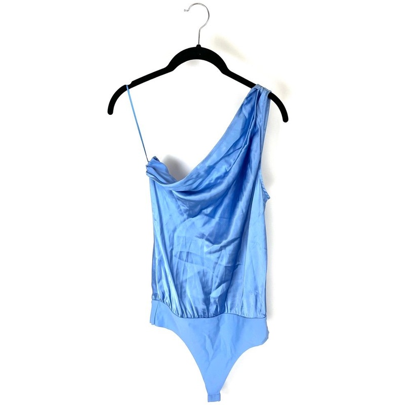 Blue One Shoulder Bodysuit – Size 4 and 8 Small