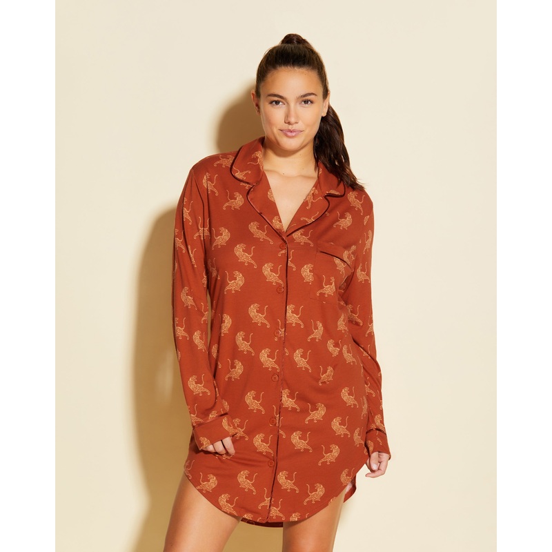 Camicia Da Notte Stampata Sahara Tiger XS
