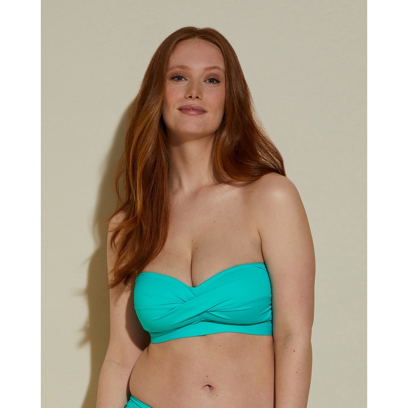 Curvy Bandeau-Oberteil Addy Green XS