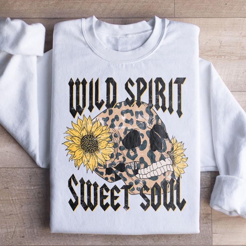 Wild Spirit Sweet Soul Sweatshirt Sport Grey S