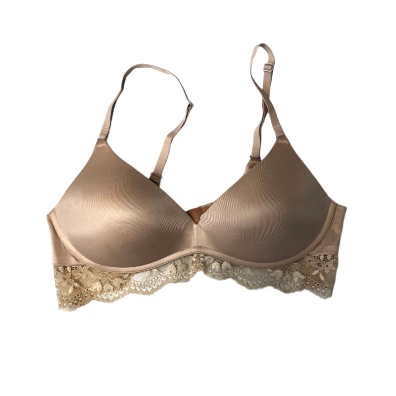 Blush Nude Lace Trim Bra – 34B