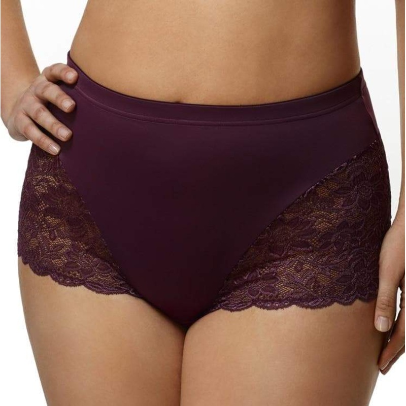 Elila Cheeky Stretch Lace Brief – Plum L Plum