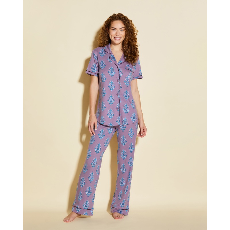 Conjunto De Pijama Con Camisa De Manga Corta Y Pantalones Himalayan Floral Medallion XS