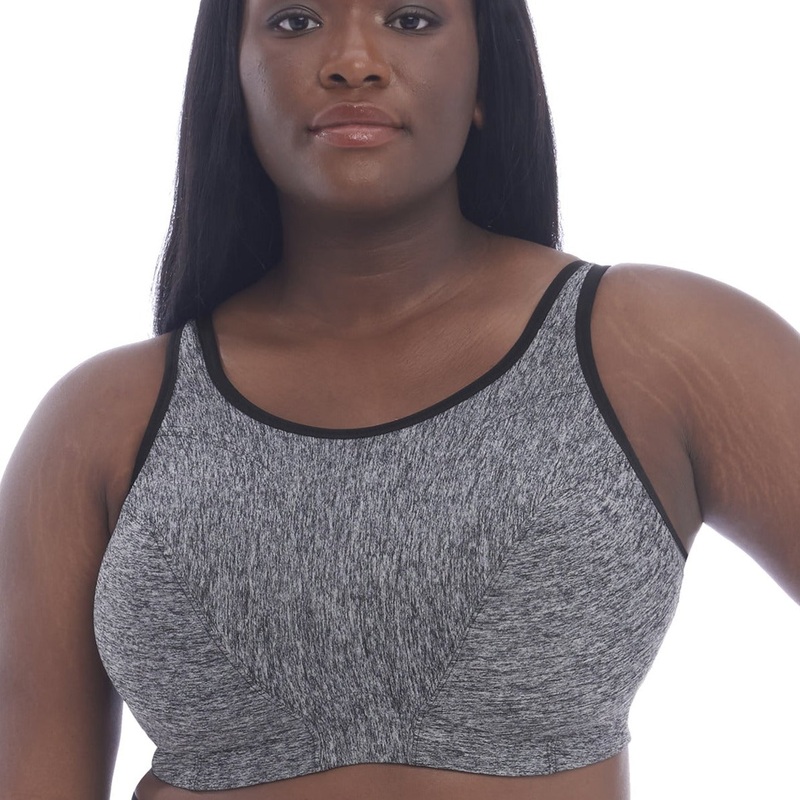 Goddess Wirefree Sports Bra – GD6913 – Pewter 34C GRAY