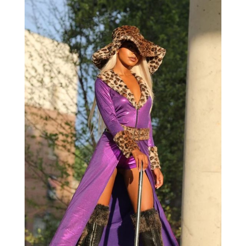 4pc Made of Money Pimp Small Purple/Brown