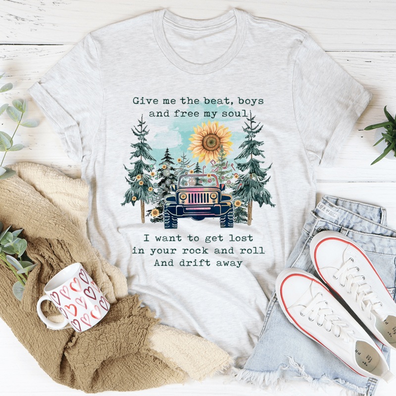Boho Jeep Tee Ash S