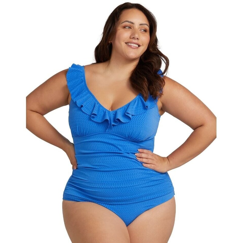 Artesands Nefertiti Manet Frill One Piece Swimsuit – Blue 8