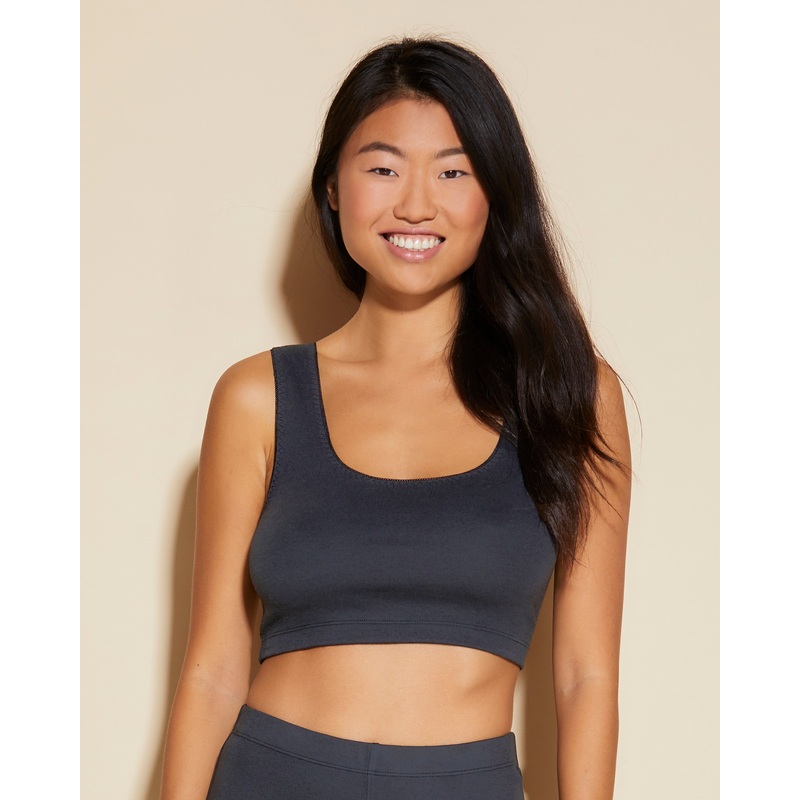 Low Cut Crop Tank Black XS
