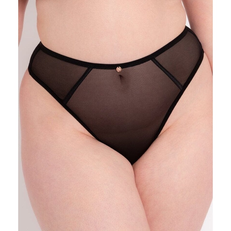 Scantilly Exposed High Waist Thong – Black 6