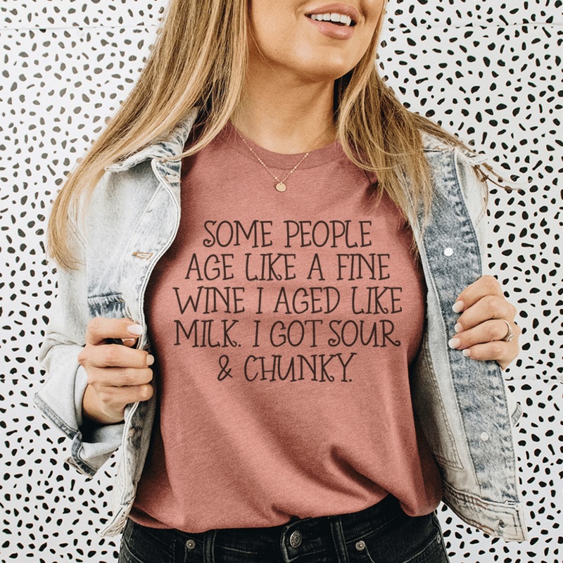 Sour & Chunky Tee Mauve S