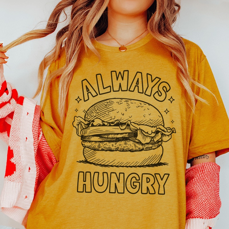 Always Hungry Tee Mustard S