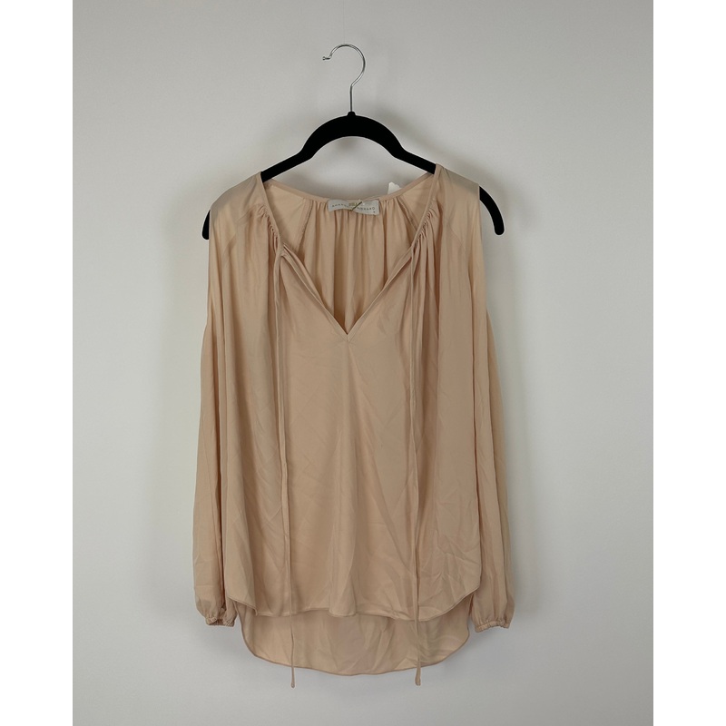 Beige Cold Shoulder top – Small