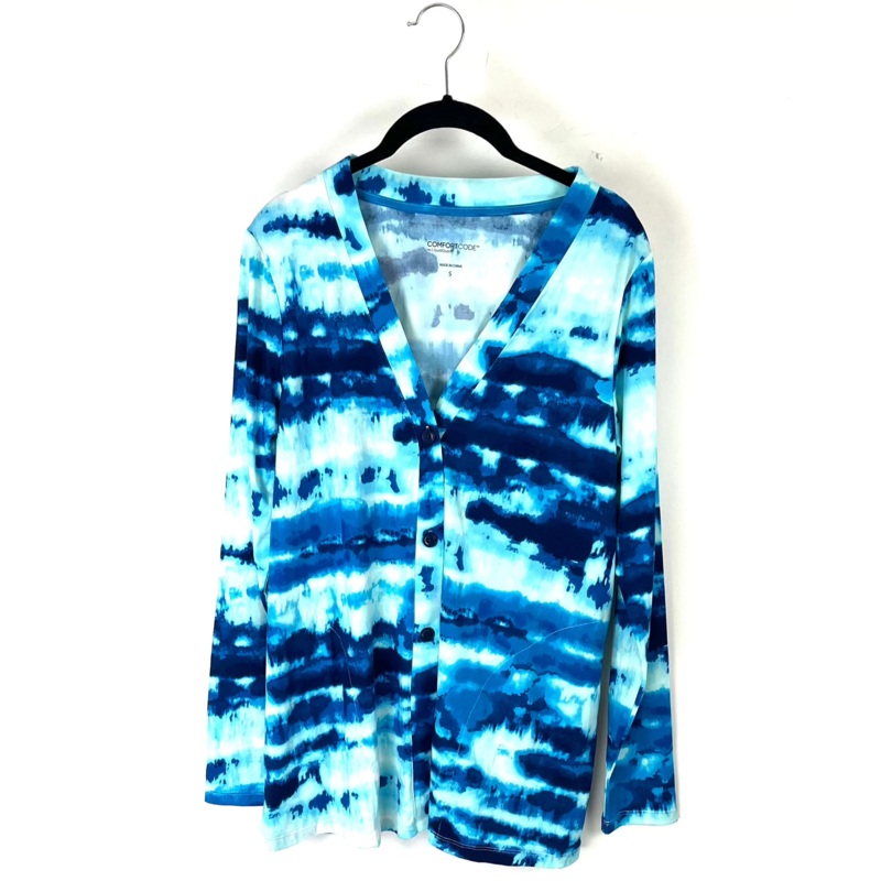 Blue Printed Cardigan – Small/Medium