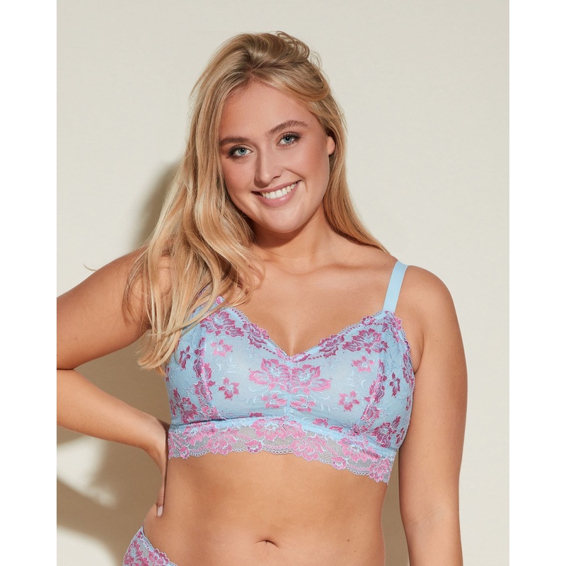 Bralette De Estilo Top Extended Aasmani Blue/Rani Pink 1X