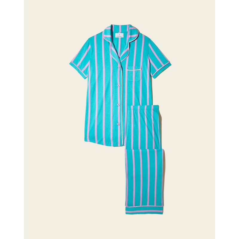 Conjunto De Pijama Con Camisa De Manga Corta Y Pantalones Andaman Strip XS