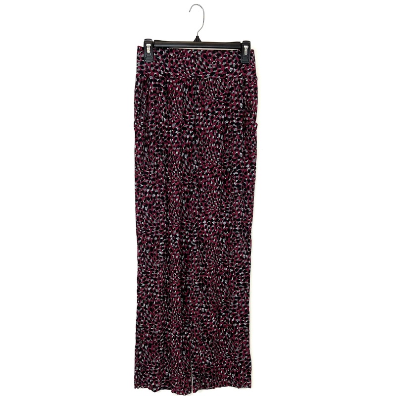 Maroon Cheetah Print Sleepwear Bottoms – Small