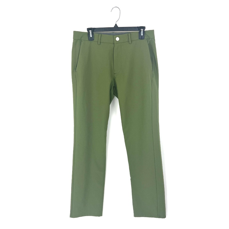 MENS Dark Olive Green Golf Pants – 32/32, 34/32 – Various Fits 34/32 Slim