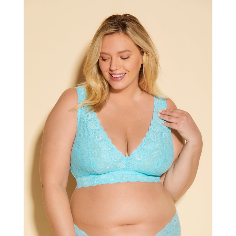 Ultra Curvy Plungie Longline Bralette Maldives XS