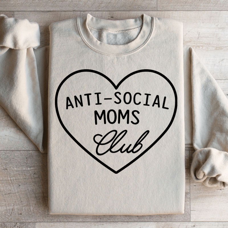 Anti-Social Moms Club Sweatshirt Black S