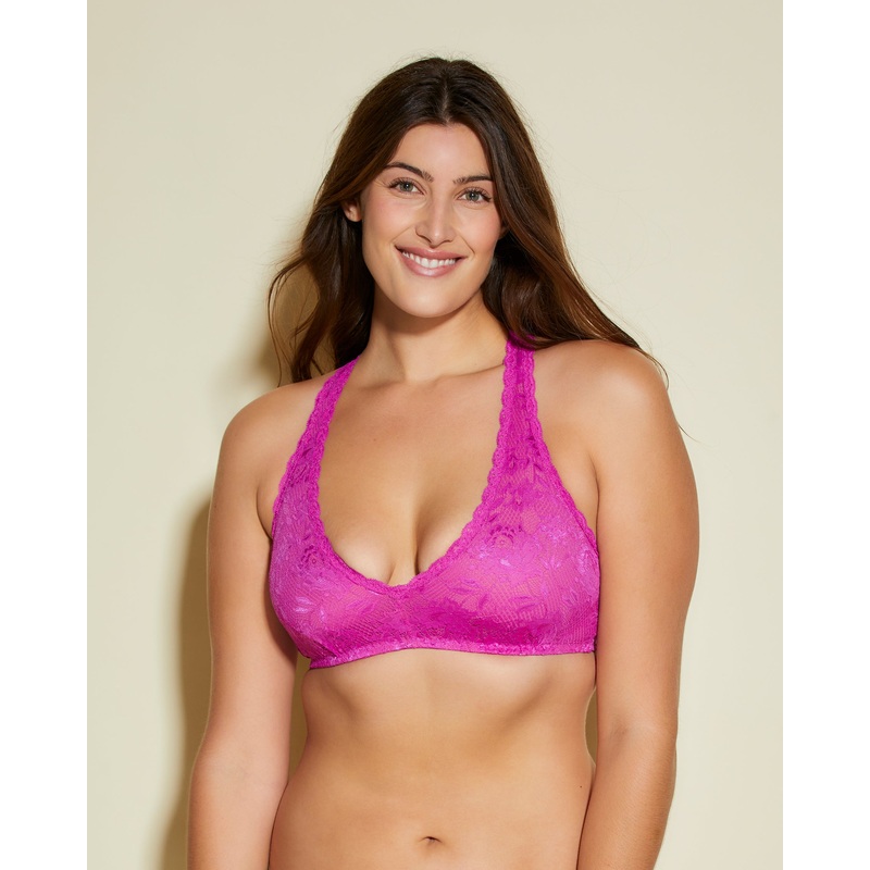 Beauty Racie Racerback Bralette Cape Fuchsia S