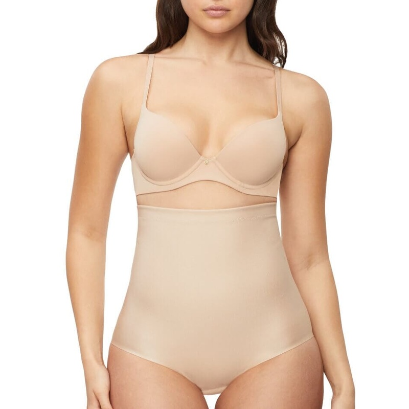 Nancy Ganz X-Factor High Waisted Brief – Warm Taupe XS