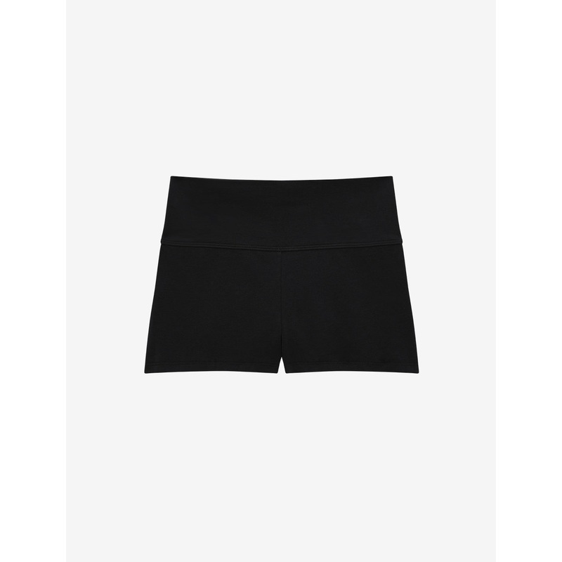 Organic Cloud Cotton High Rise Shorts black XS