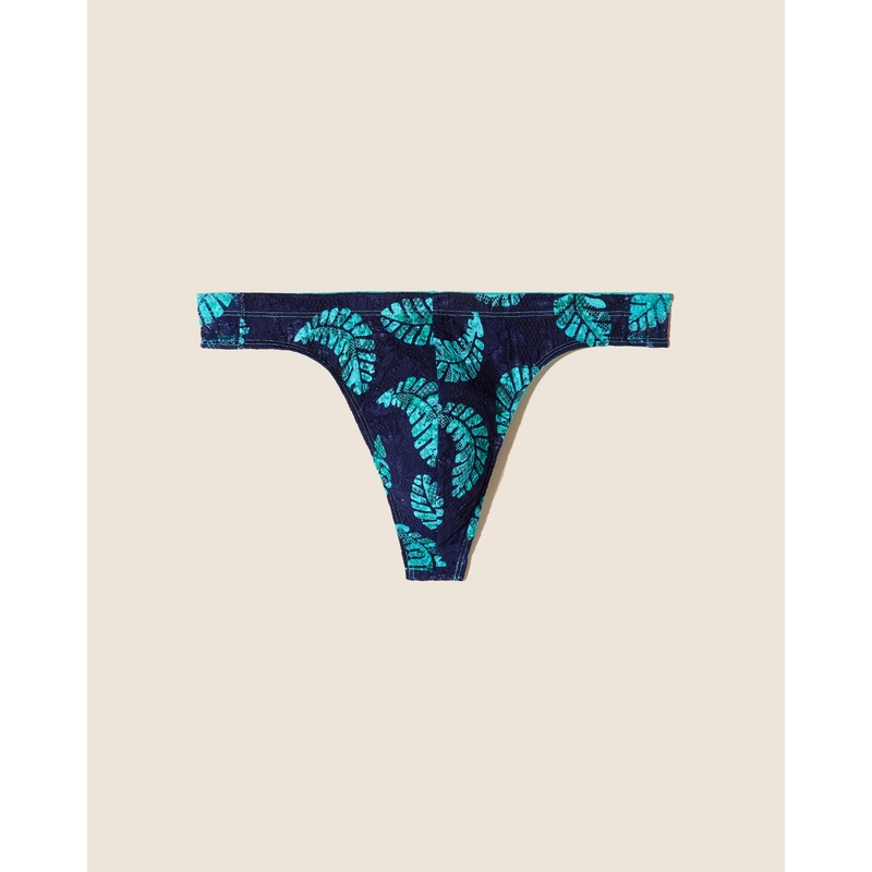 Tanga De Hilo Clsico Leaf/Bright Teal S