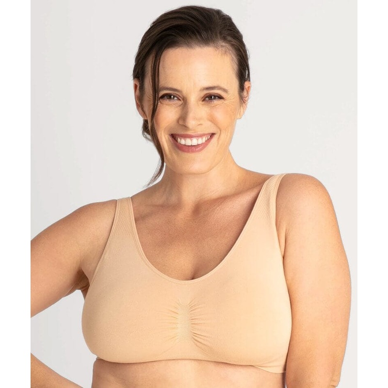 Underbliss Seamless Bamboo Blend Comfort Wire-free Bra – Frappe S
