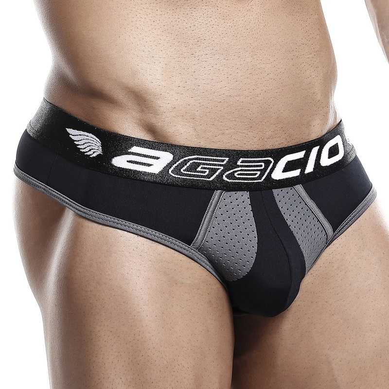 Agacio AGK011 Thong Small Black/Grey