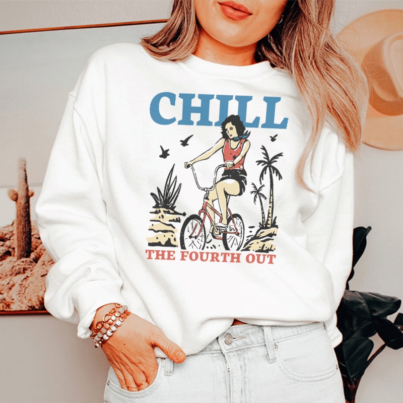 Chill The Fourth Out Tee Black S