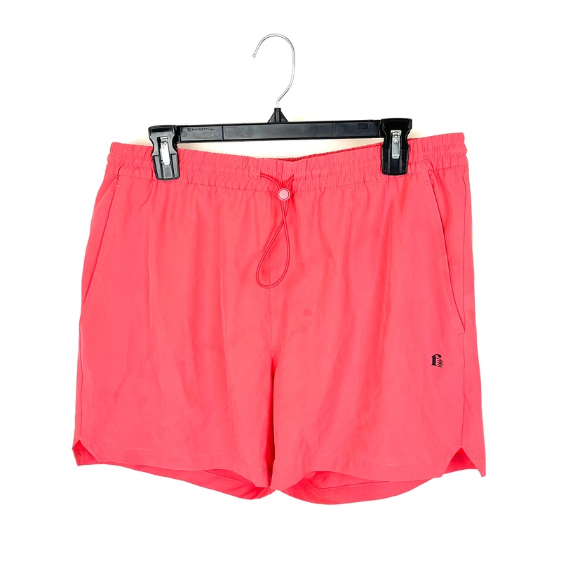 MENS Coral Pink Swim Shorts – Small and Medium Size Small – 7″ inseam
