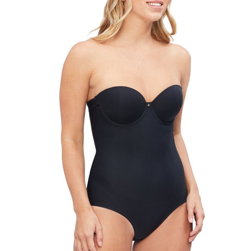Nancy Ganz Body Define Strapless Bodysuit – Black 32C